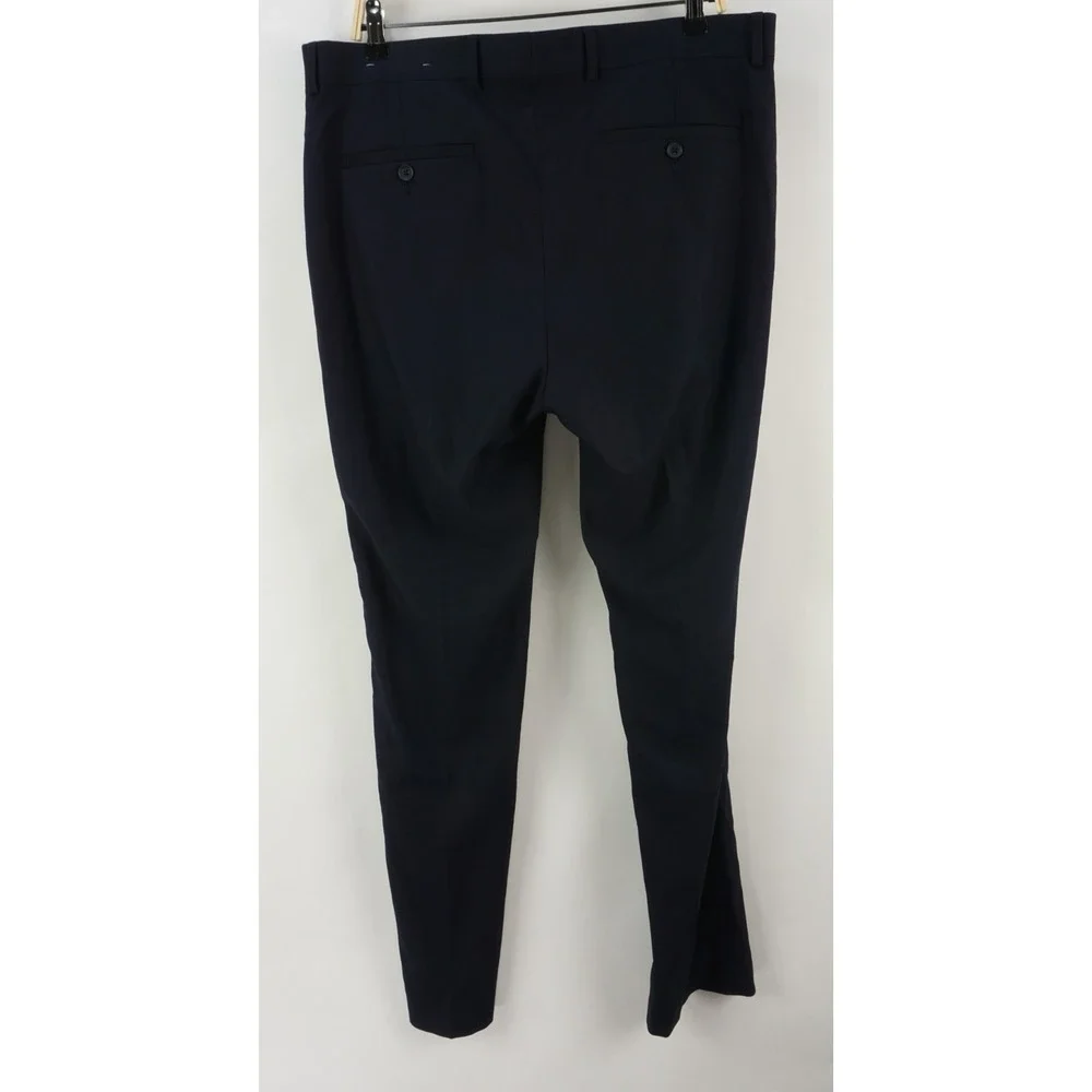 Kenneth Cole Techni-Cole Performance Twill Dress Pants Men's 36‎ x 34 Navy Blue